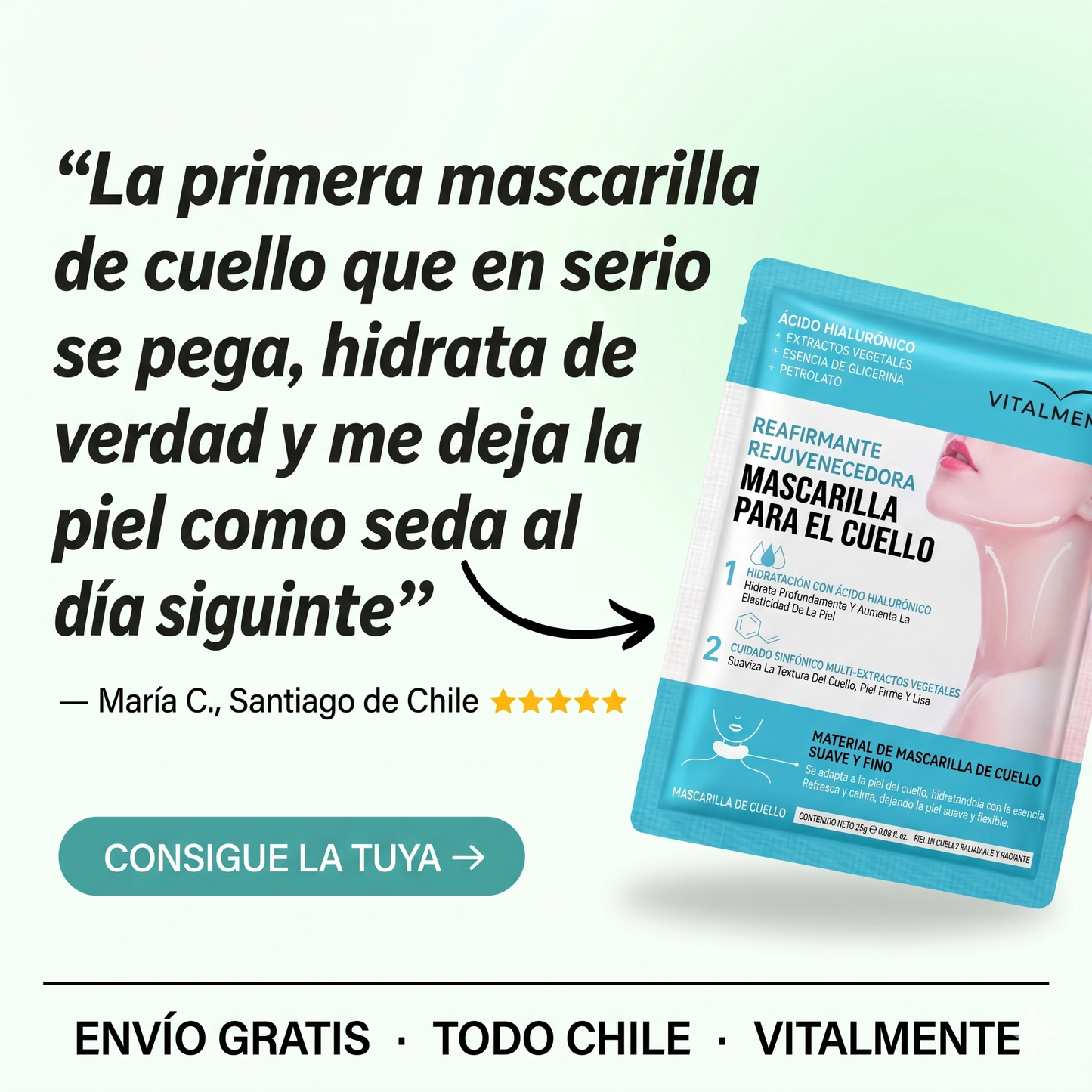 Vital Mask: Reafirmante, rejuvenecedora y antiarrugas